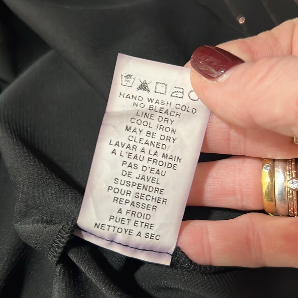 Allen Schwartz Nwt Black And Rose Gold Pinstripe Size Small — image 5 of 8